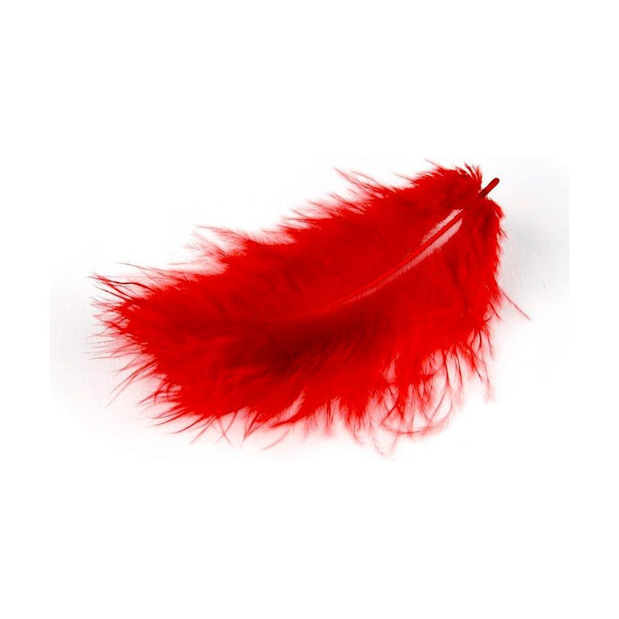 MARABU piume 10 - 12cm 17 pz | sceglie colore – červené