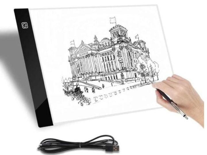 NASSAU pannello da disegno a LED illuminato A4 ultra sottile