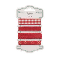 Nastro decorativo 4 pezzi | scegli la tonalità - Rosso base