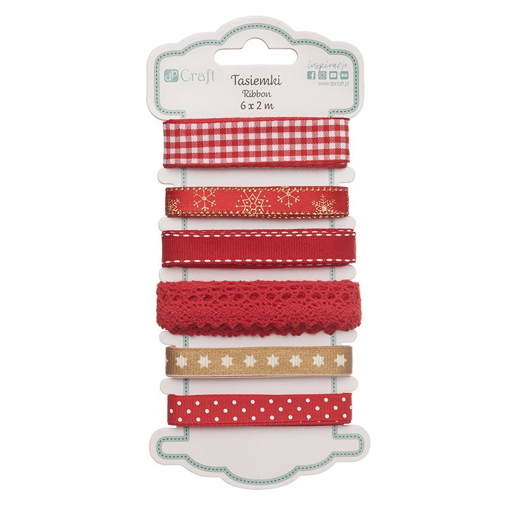 Nastro decorativo 6 pezzi | scegli la tonalità - Rosso Glamour