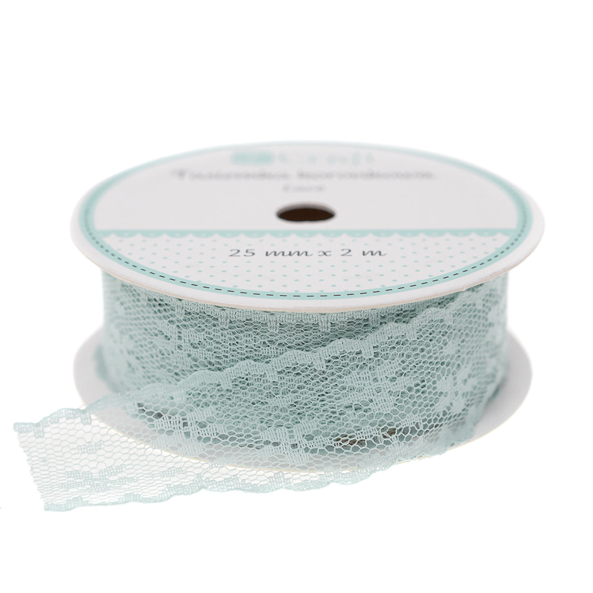 Nastro in pizzo 25 mm x 2 m | scegli un colore