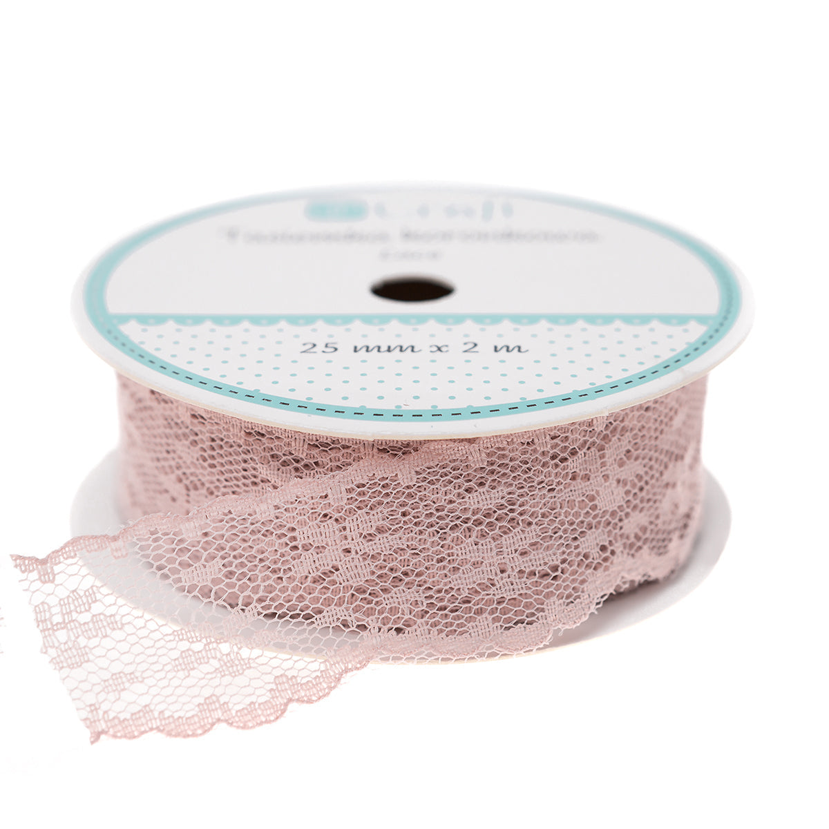 Nastro in pizzo 25 mm x 2 m | scegli un colore