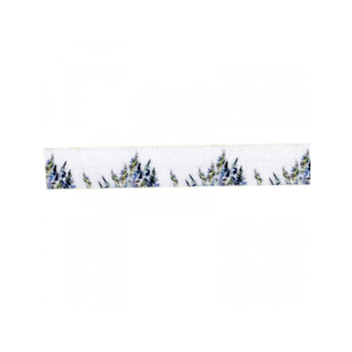 Nastro motivo lavanda 15 m - larghezza 25 mm