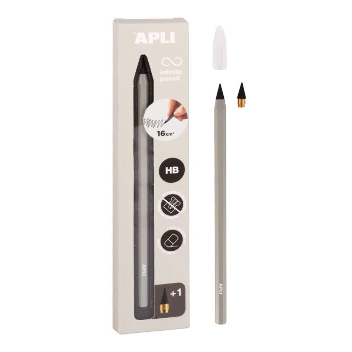 Matita APLI HB senza fine – grigio