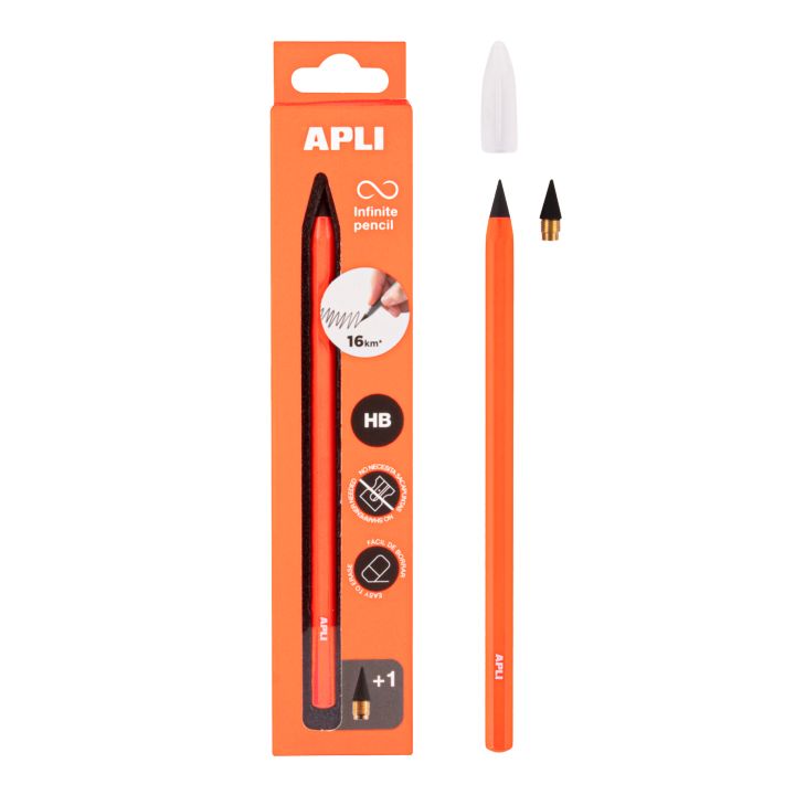 Matita infinita APLI HB – Arancione