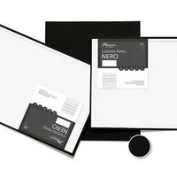 Nero cartone telato | misure diverse