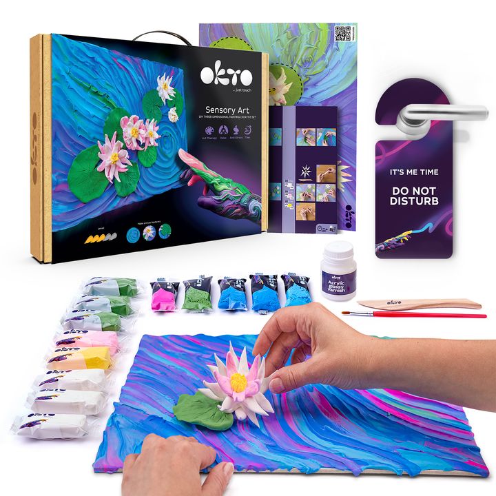 OKTO Set creativo 3D "Ninfee" 30 x 40 cm