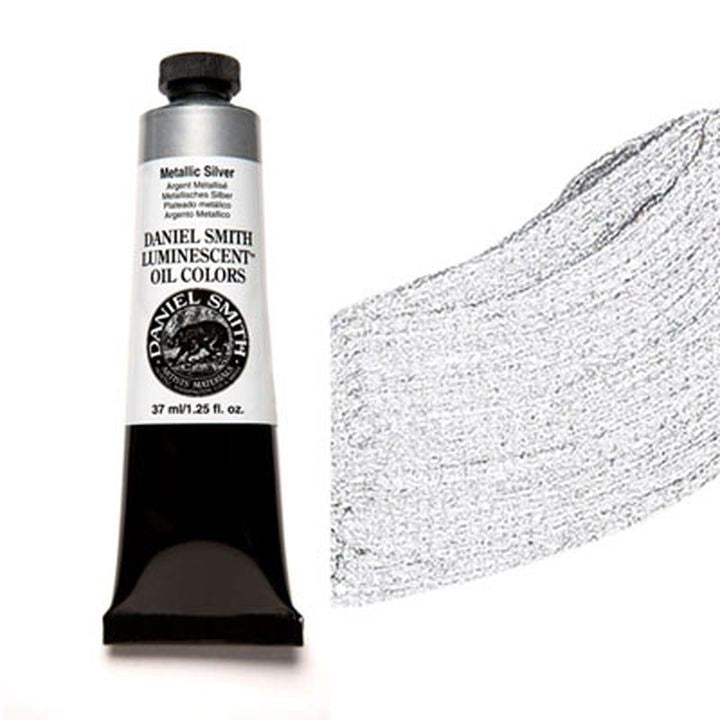 Daniel Smith Pittura a olio luminescente 37 ml – Metallic Silver