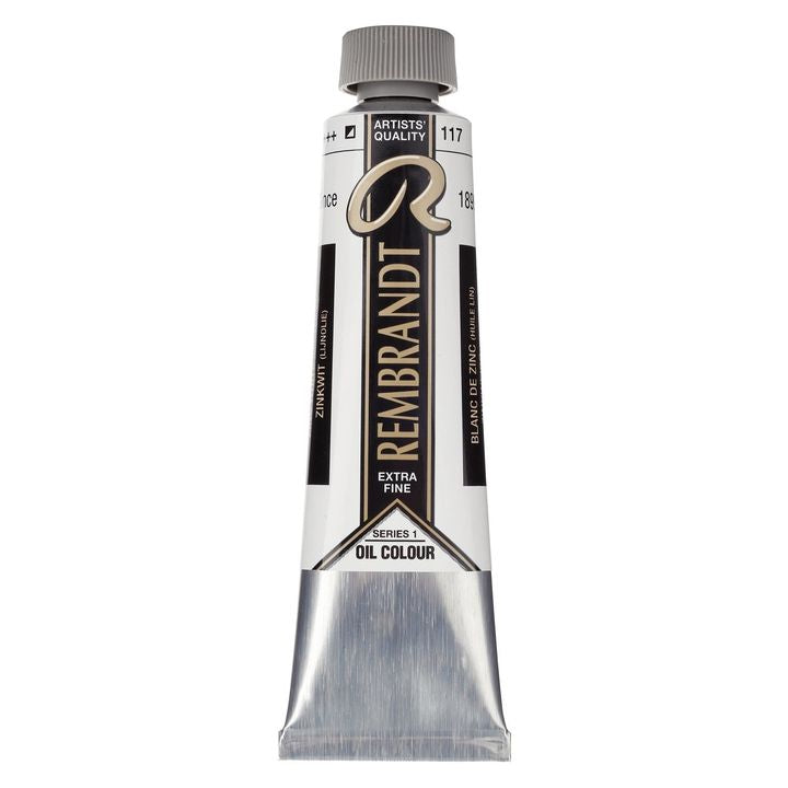 Colore ad olio Rembrandt 40 ml – Zinc White [Linsed Oil]