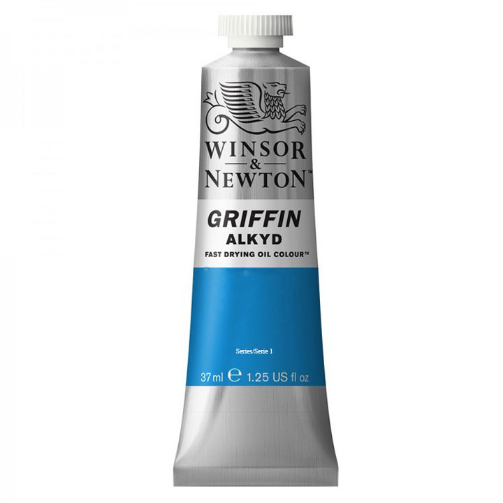 Colore ad olio a rapida essiccazione Winsor & Newton Griffin Alkyd 37 ml – Cerulean Blue Hue