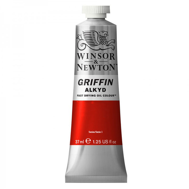 Colore ad olio a rapida essiccazione Winsor & Newton Griffin Alkyd 37 ml – Cadmium Red light Hue