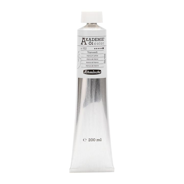 Colori ad olio Schmincke AKADEMIE 200 ml | vari colori - 102 bianco di titanio