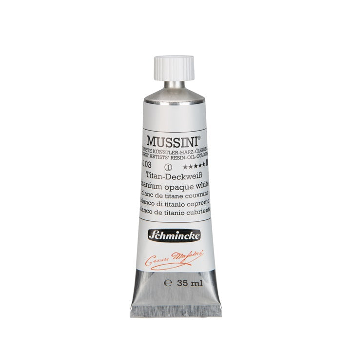 Colori ad olio Schmincke MUSSINI 35 ml – 103 Bianco Titanio Opaco