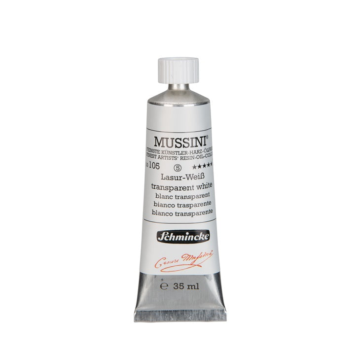Colori ad olio Schmincke MUSSINI 35 ml – 105 bianco trasparente