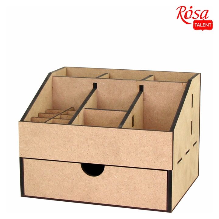Organizer in MDF con 1 cassetto ROSA TALENT 22,5x18x16,5 cm