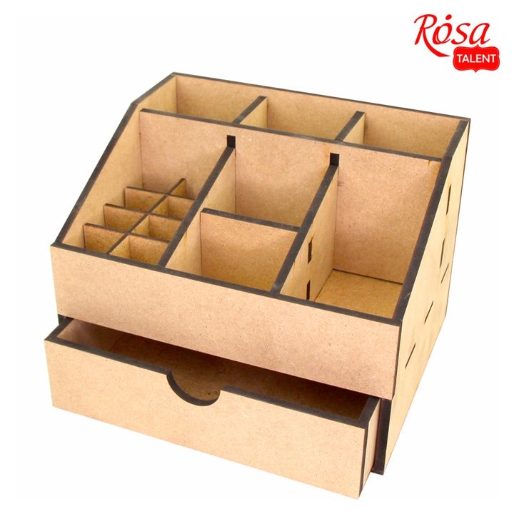 Organizer in MDF con 1 cassetto ROSA TALENT 22,5x18x16,5 cm
