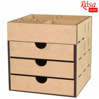 Organizer in MDF con 3 cassetti ROSA TALENT