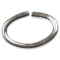 Anelli di collegamento ovali da 0,7 mm, 50 pezzi – Argento