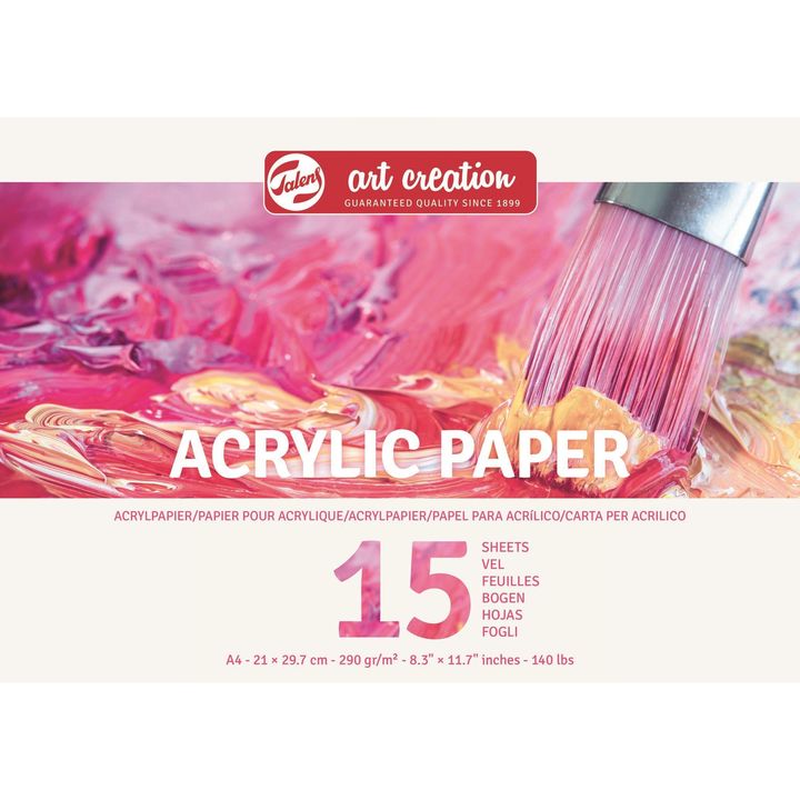 Pad di carta per colori acrilici 15 fogli | formati diversi