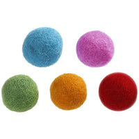 Palline di feltro colorate 64 pezzi