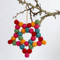 Palline di feltro colorate 64 pezzi