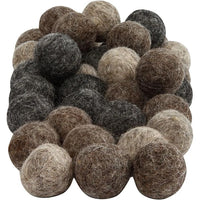 Palline di feltro grigio 64 pz.