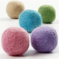 Palline di feltro pastello 64 pz
