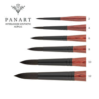 PanArt 3302 Pennello acrilico rotondo | Varie dimensioni