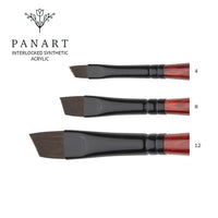 PanArt 3362 Pennello acrilico angolare | Varie dimensioni