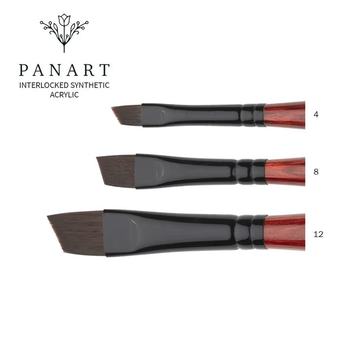 PanArt 3362 Pennello acrilico angolare | Varie dimensioni