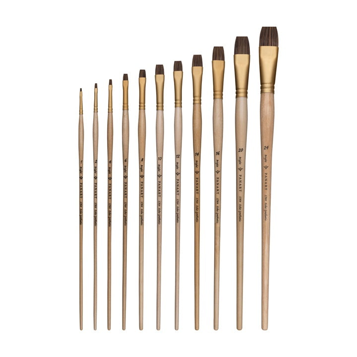 PanArt 5764 Multicolore Bright - Pennello acrilico piatto | Varie misure