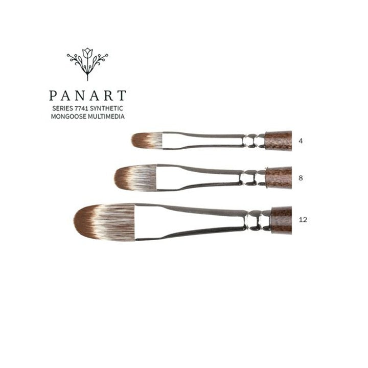 PanArt 7741 Spazzola filibustiera - Setole sintetiche di mangusta | Varie dimensioni