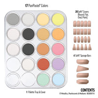PanPastel Set di pastelli metallizzati e perlati con medium dorati - 17 pezzi