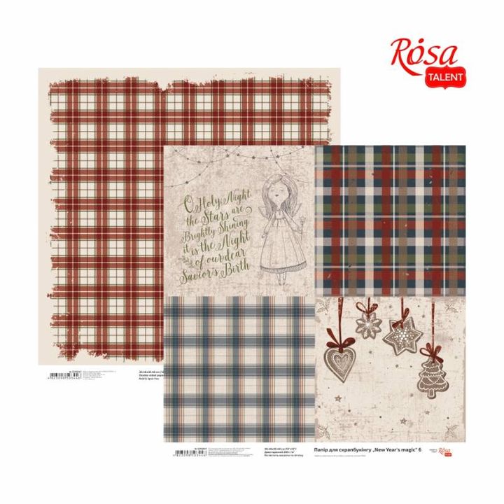Carte per scrapbooking 30.48 x 30.48 cm New Years magic – No. 6