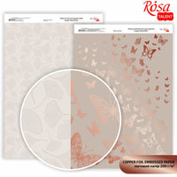 Carte per scrapbooking Butterflies A4 – copper butterflies
