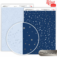 Carte per scrapbooking Drops A4 – pois argento 2