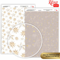Carte per scrapbooking Drops A4 – pois oro 1