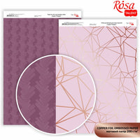 Carte per scrapbooking Polygon A4 – copper polygon