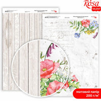 Carte per scrapbooking Wild Flowers A4 – No. 3