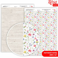 Carte per scrapbooking Wild Flowers A4 – No. 4