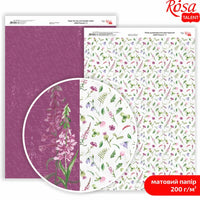 Carte per scrapbooking Wild Flowers A4 – No. 5