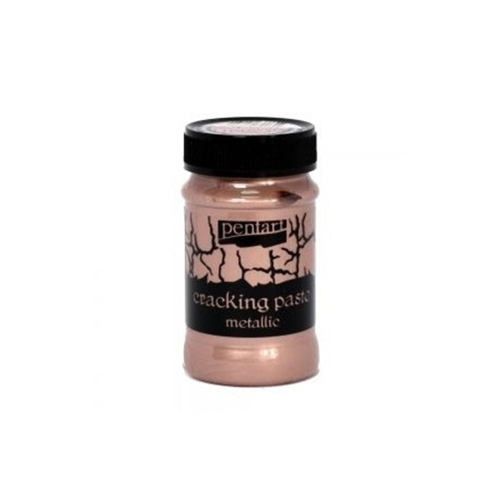 Pasta con l'effetto di crepe metallic Pentart 100 ml | colori diversi - Oro rosa