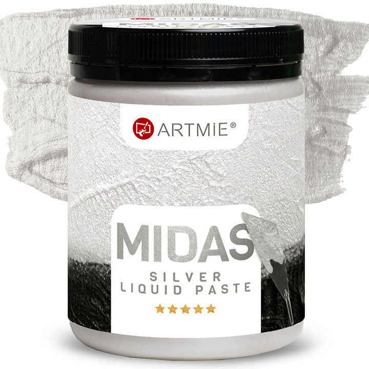 Pasta metallica liquida ARTMIE MIDAS argento | volumi diversi