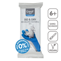 Pasta modellabile autoindurente Creall DO&DRY ipoallergenica, 1 000 g – bianco