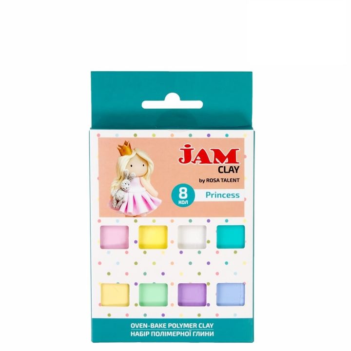 Pasta polimerica Rosa Talent - set Princess 8 x 20 g — immagine 1