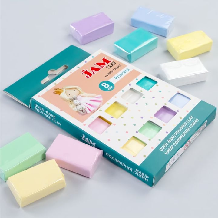Pasta polimerica Rosa Talent - set Princess 8 x 20 g — immagine 2