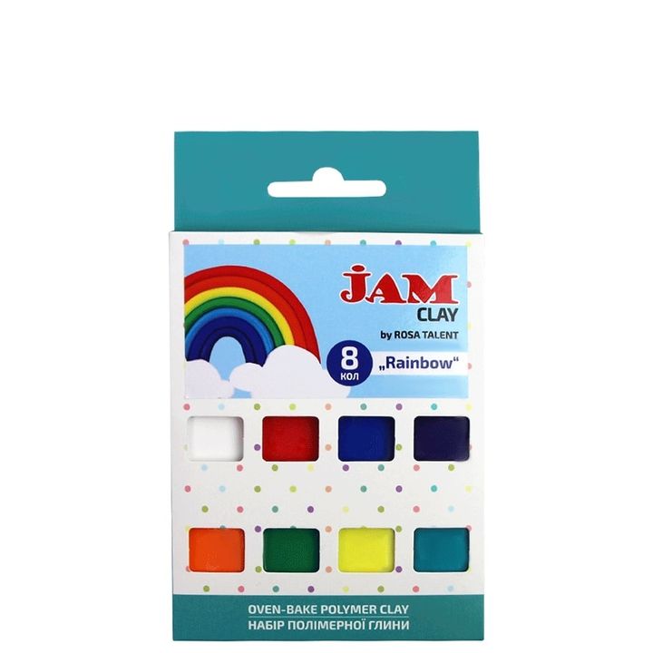 Pasta polimerica Rosa Talent - set Rainbow 8 x 20 g — immagine 1
