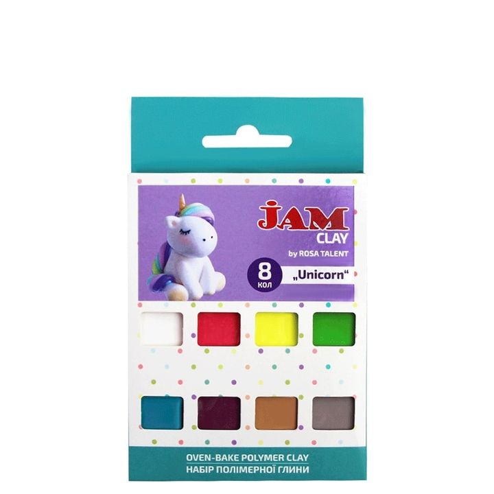 Pasta polimerica Rosa Talent - set Unicorn 8 x 20 g — immagine 1