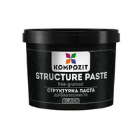 Pasta strutturante nera a grana fine di Kompozit | Vari volumi