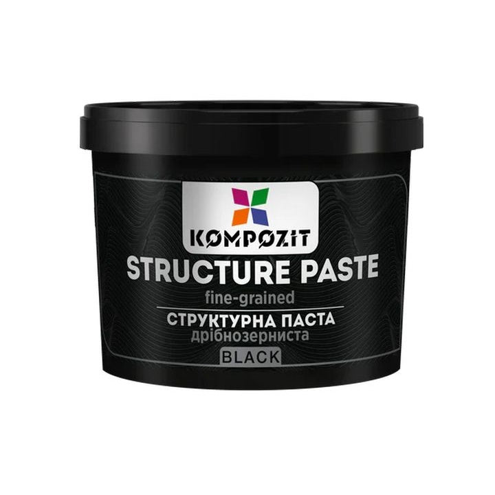 Pasta strutturante nera a grana fine di Kompozit | Vari volumi